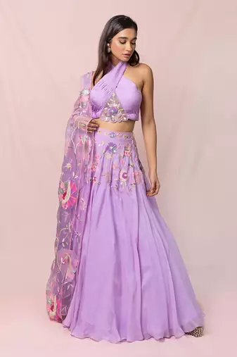 Adelie Lavender Lehenga Set