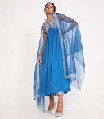 Isabella Blue Anarkali Set