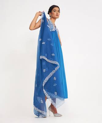 Isabella Blue Anarkali Set 3