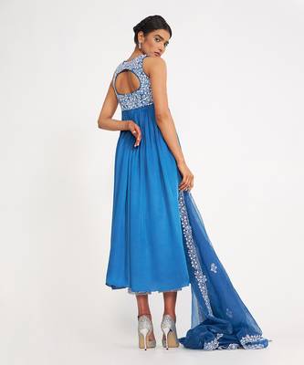 Isabella Blue Anarkali Set 4