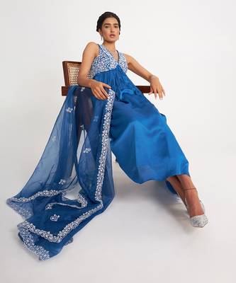 Isabella Blue Anarkali Set 5
