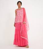 Clover Candy Pink Sharara Set