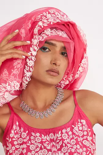 Clover Candy Pink Sharara Set