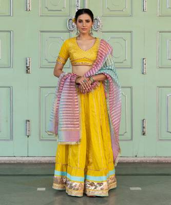 Kesar Yellow Lehenga Set 1