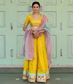 Kesar Yellow Lehenga Set