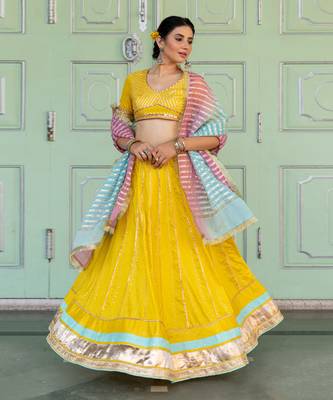 Kesar Yellow Lehenga Set 2