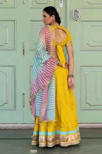 Kesar Yellow Lehenga Set
