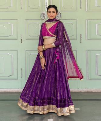 Jaamuni Purple Lehenga Set 1