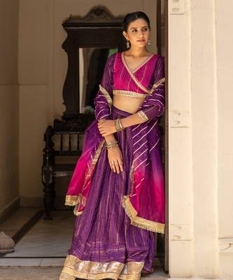 Jaamuni Purple Lehenga Set 2
