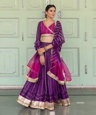 Jaamuni Purple Lehenga Set 3