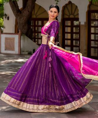 Jaamuni Purple Lehenga Set 9