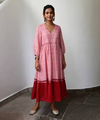 Kamal Pink Dress 1
