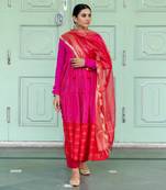 Bougainvillea Pink Anarkali Set