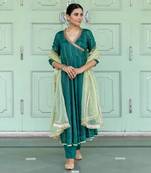 Ashlesha Green Anarkali Set