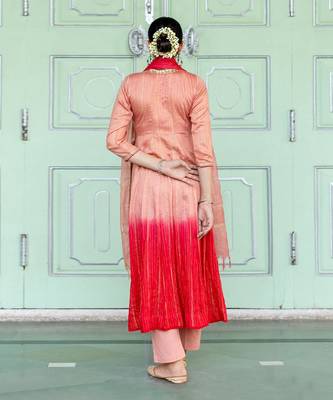 Champa Peach Anarkali Set 6