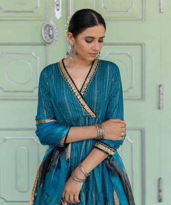 Megha Teal Anarkali Set 3