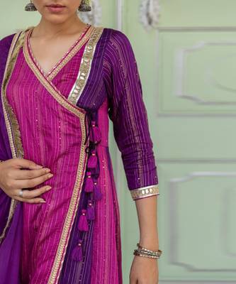 Chandaa Purple Anarkali Set 3