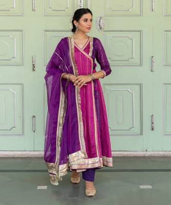 Chandaa Purple Anarkali Set 4