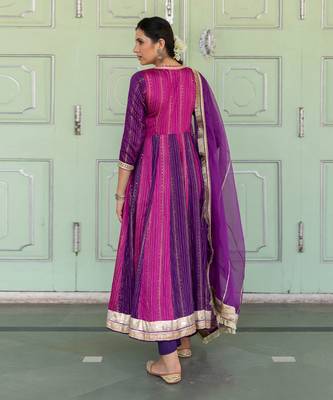 Chandaa Purple Anarkali Set 5