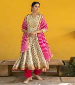 Chameli Ivory Anarkali Set