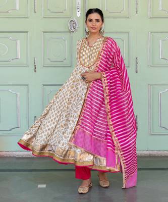 Chameli Ivory Anarkali Set 3