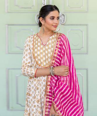 Chameli Ivory Anarkali Set 5