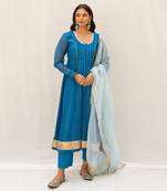 Nandika Blue Anarkali Set