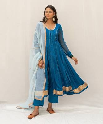 Nandika Blue Anarkali Set 2