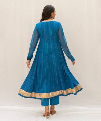 Nandika Blue Anarkali Set 4