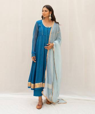 Nandika Blue Anarkali Set 5