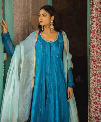 Nandika Blue Anarkali Set 8