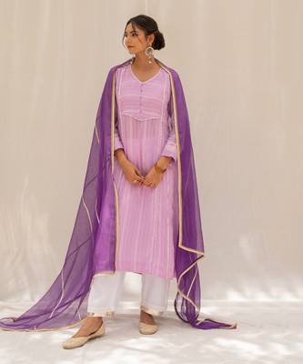 Noori Purple Kurti Set 1
