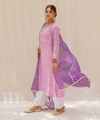 Noori Purple Kurti Set 2