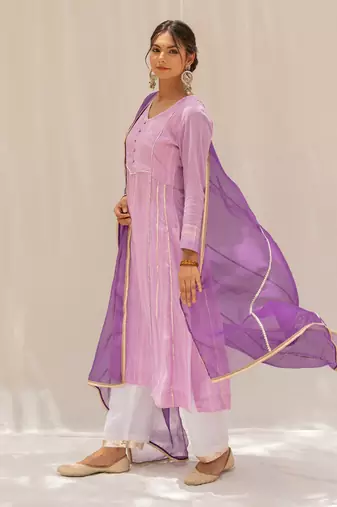 Noori Purple Kurti Set