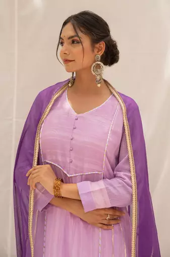 Noori Purple Kurti Set