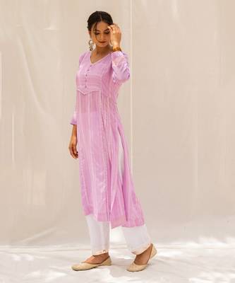Noori Purple Kurti Set 4