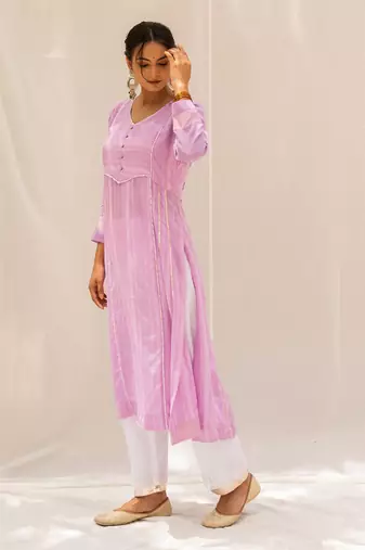 Noori Purple Kurti Set
