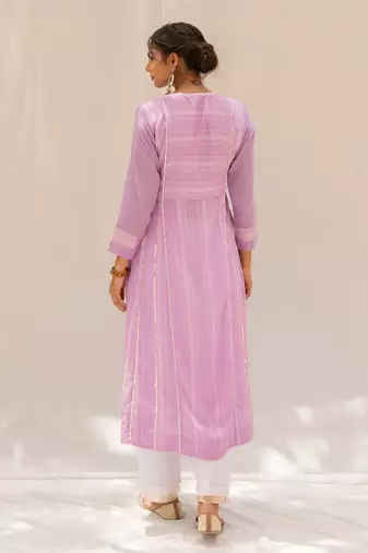 Noori Purple Kurti Set