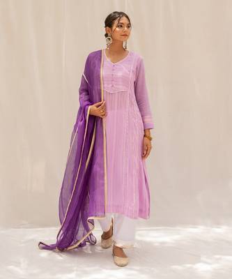 Noori Purple Kurti Set 6