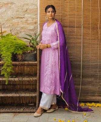 Noori Purple Kurti Set 7