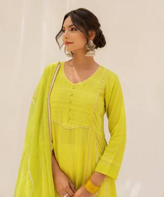 Noor Yellow Kurti Set 2