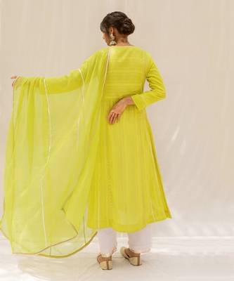 Noor Yellow Kurti Set 4