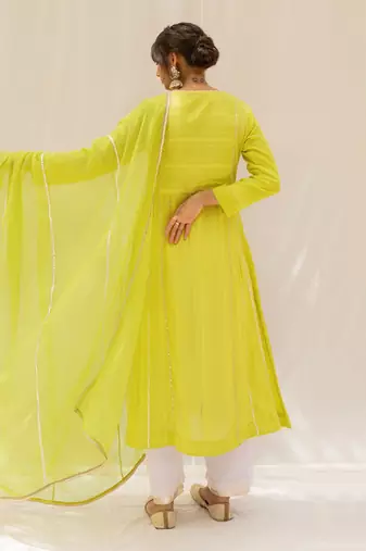 Noor Yellow Kurti Set