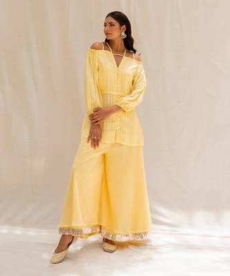 Seher Yellow Top and Pant 2