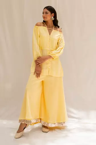 Seher Yellow Top and Pant