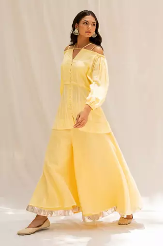 Seher Yellow Top and Pant
