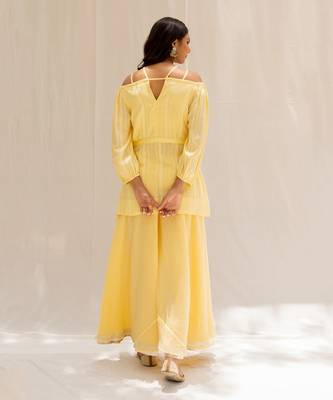Seher Yellow Top and Pant 5
