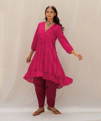 Sandhya Magenta Kurti Set 4
