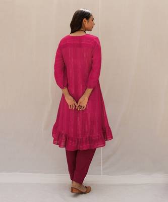Sandhya Magenta Kurti Set 6