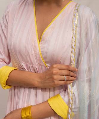 Gulabi Pink Anarkali Set 2